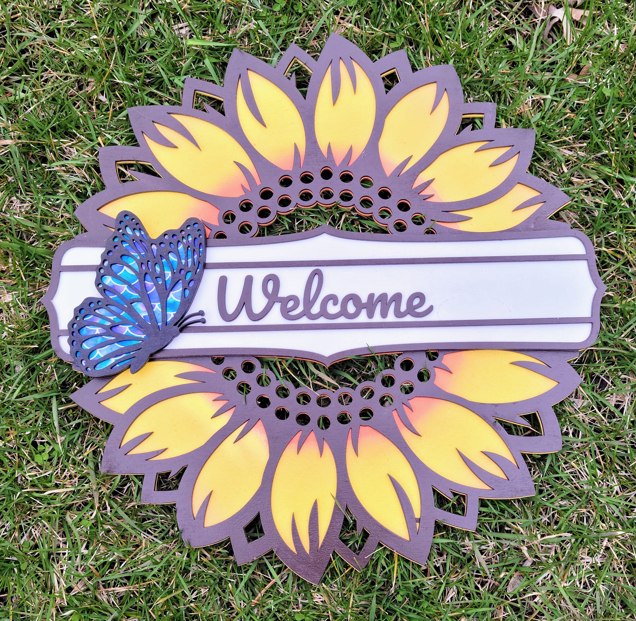 Door Hanger Sunflower - Sign Party Choice – heresyoursigns